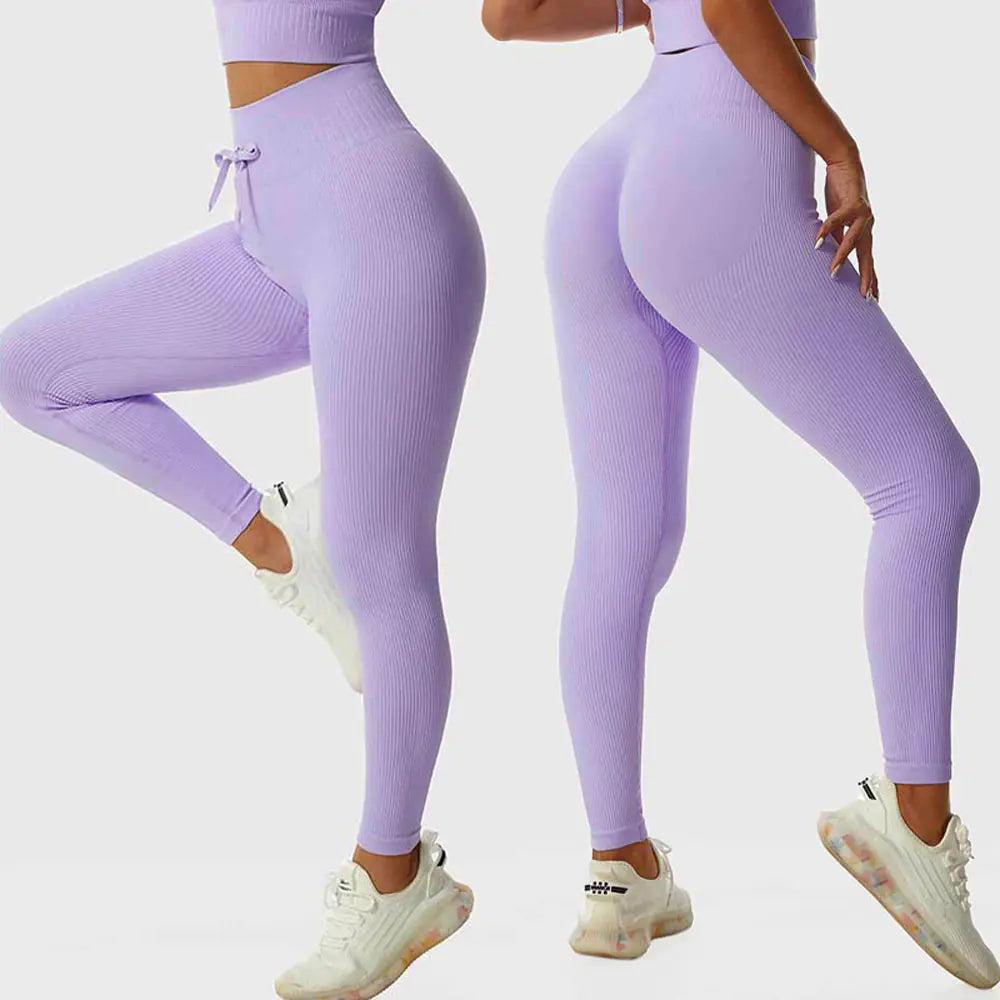 Seamless Candy Color Yoga Outfit