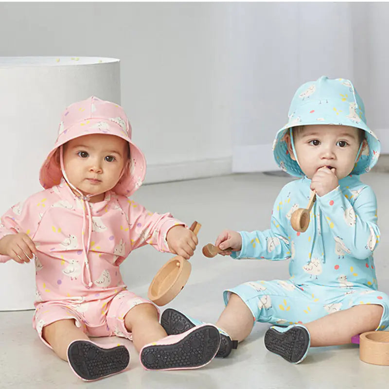 2024 Kids One-Piece Swimwear - Quick-Dry Sun Protection