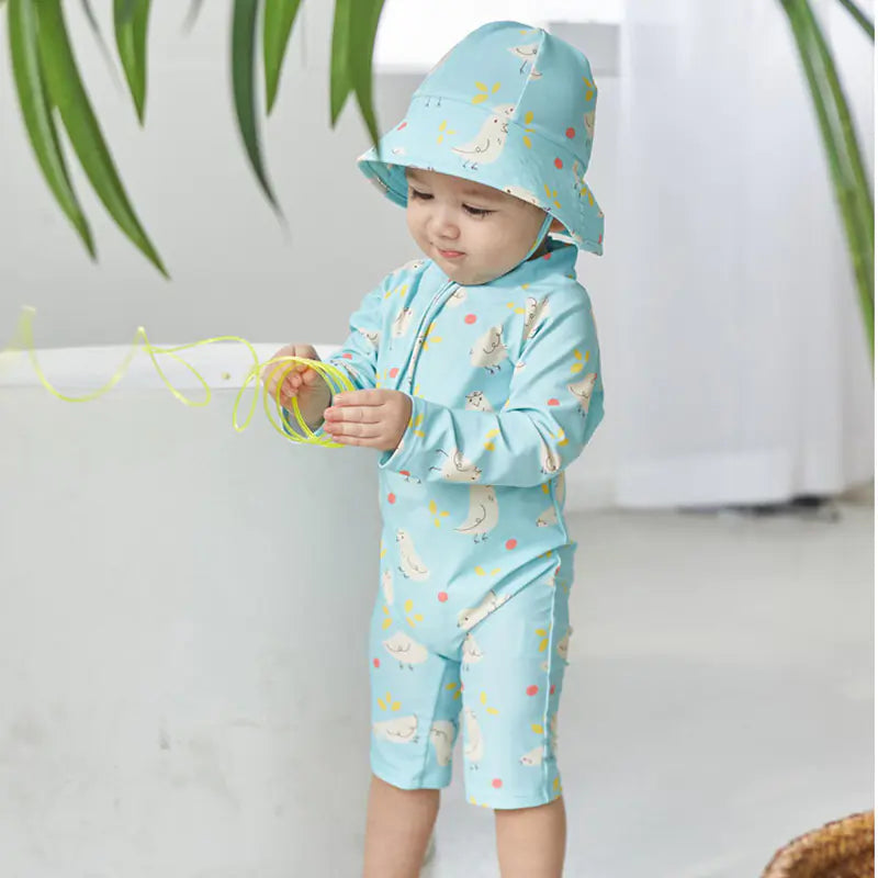 2024 Kids One-Piece Swimwear - Quick-Dry Sun Protection