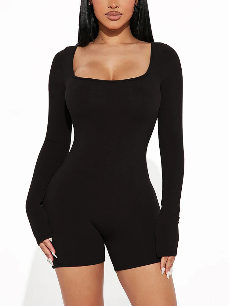 Bodycon Long Sleeve Jumpsuit