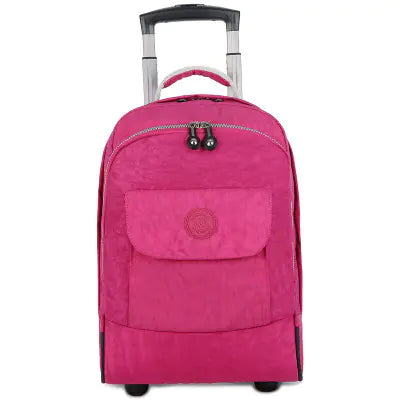 17-Inch Waterproof Rolling Backpack for Students and Travel