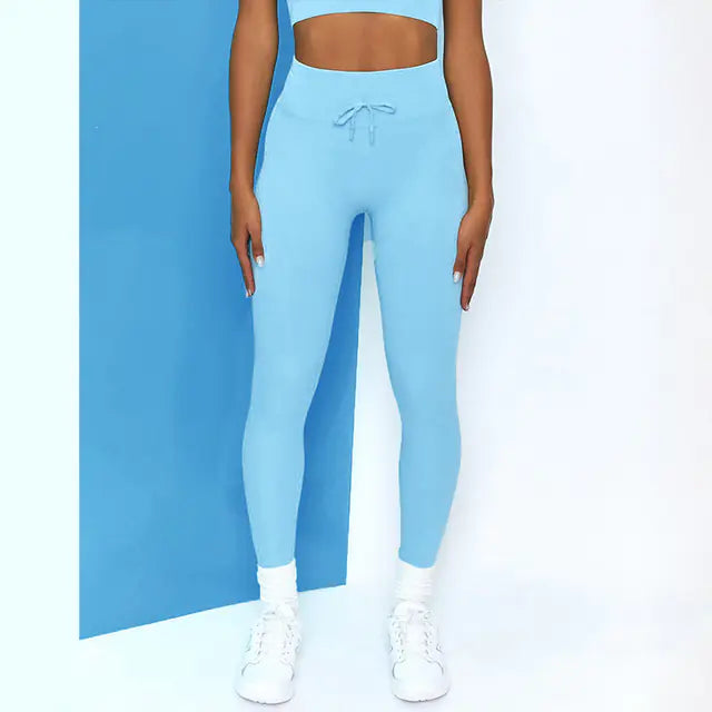 Seamless Candy Color Yoga Outfit