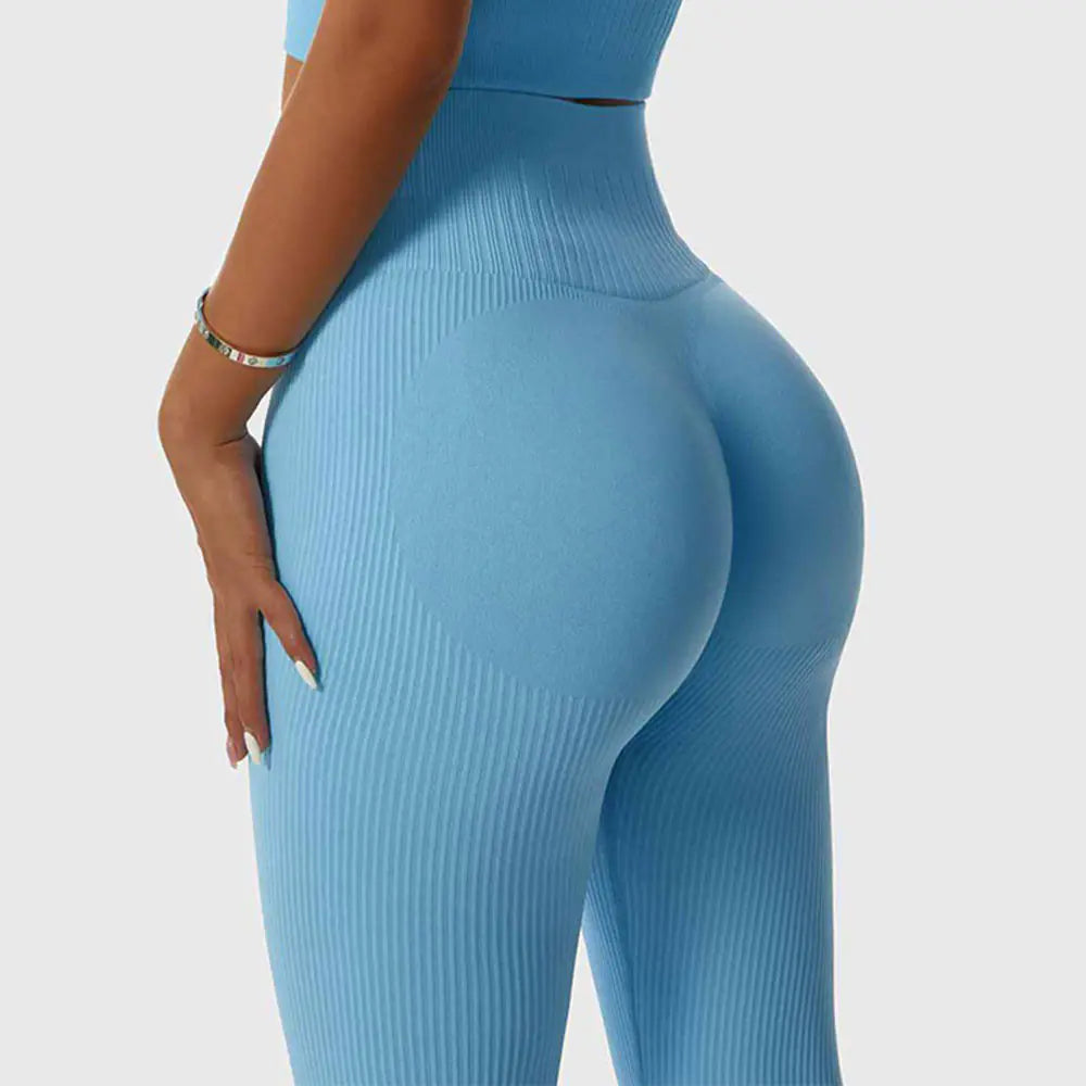 Seamless Candy Color Yoga Outfit