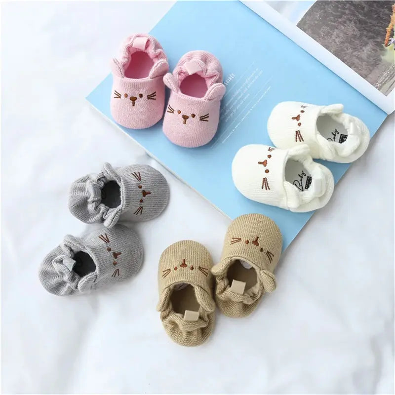 Knitted Wool Baby Shoes for Boys and Girls (Toddler)