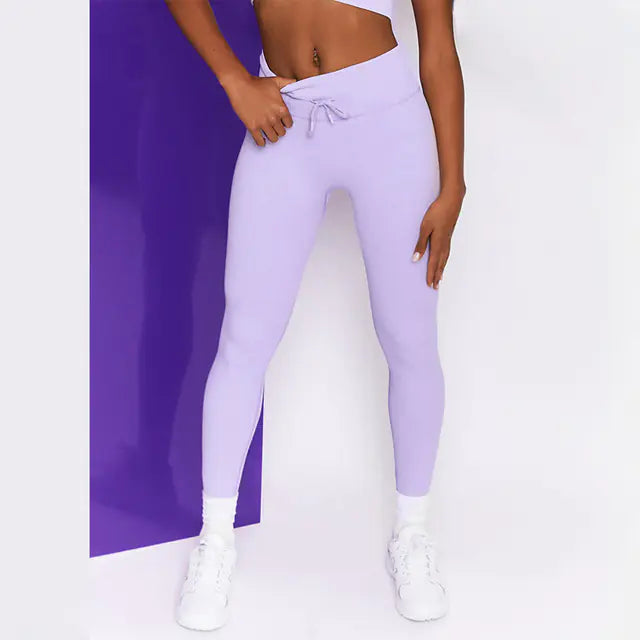Seamless Candy Color Yoga Outfit