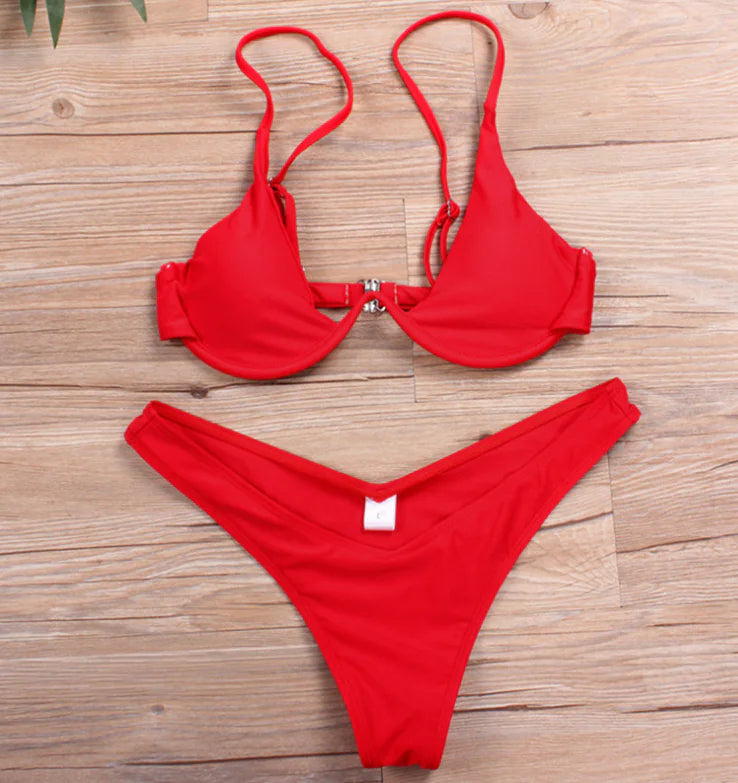 Popular Bikini with Steel Support in Multiple Colors
